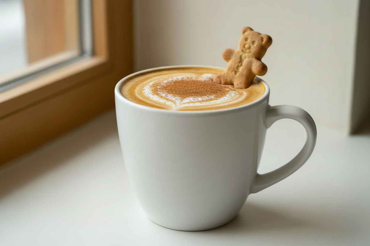 Hot Teddy Graham Latte